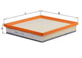 MAHLE LX3062 Air Filter - Foam Design for 2008 Insignia — Air & Cabin Filters