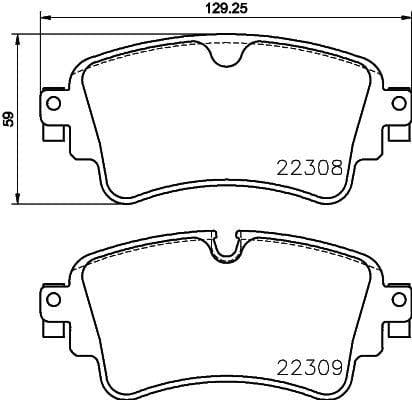 BREMBO P85154 - High-Performance Brake Pads for VW A4 2016