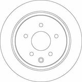 TRW DF7369 Rear Brake Disc - Compatible with 2007 Qashqai & 2010 Juke — Brake Rotors & Drums