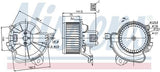 Nissens Heater Motor - Opel Corsa D Heater Motor (Manual Climate Control) — Heater & Blower