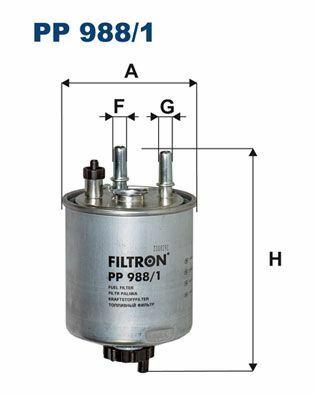FILTRON PP988-1 Fuel Filter - Compatible with Kangoo and Laguna III — Fuel Delivery
