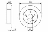 BOSCH Rear Brake Discs - High Performance Solution for Camry Sedan Owners — Brake Rotors & Drums