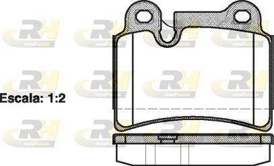 ROADHOUSE 21240.00 Brake Pad Touareg 7La. 7L6. 7L7 10 02-Xx — Brake Pads