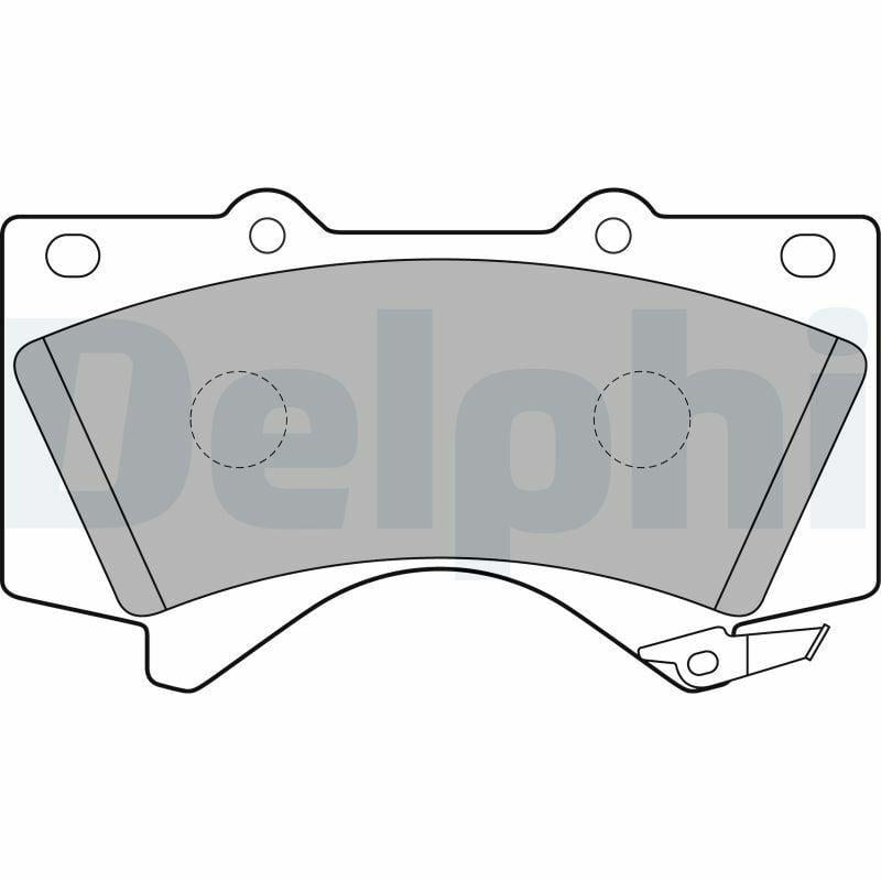 Delphi LP2134 Brake Pad Set - Land Cruiser 2008-2012 — Brake Pads