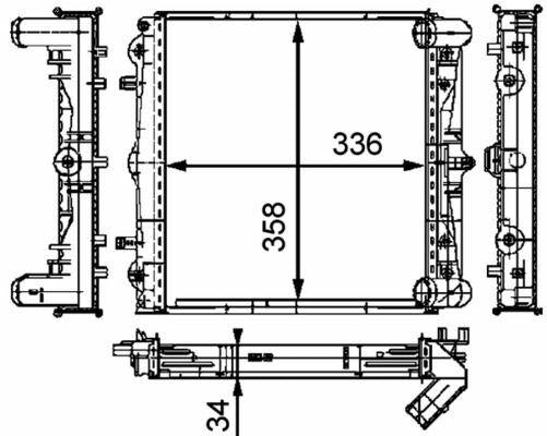 behr-porsche-911-cr383000p-radiator-front-view, behr-porsche-911-cr383000p-radiator-side-view, behr-porsche-911-cr383000p-dimensions BEHR Porsche 911 Radiator CR383000P - Premium Cooling for 911 (996) Box 3.2/3.4 BEHR Porsche 911 Radiator CR383000P - Premium Cooling behr, porsche-911, radiator, car-parts, automotive, cooling-system, car-enthusiasts, porsche-owners, ai-generated, performance-parts
