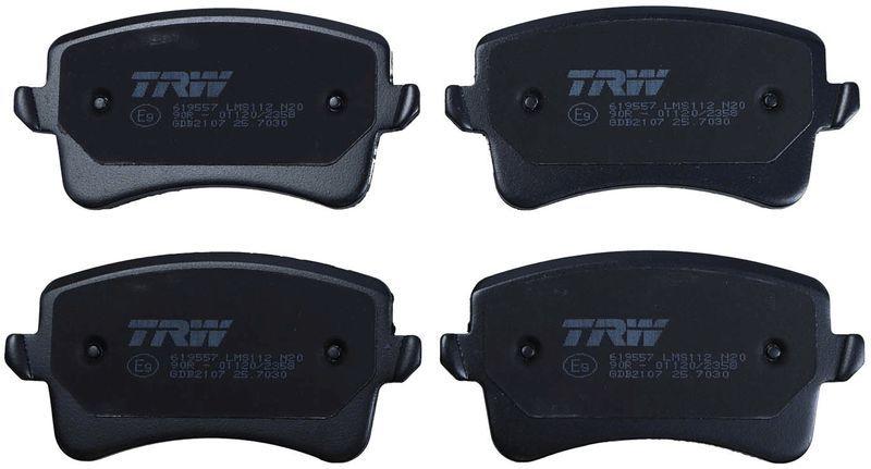 trw-brake-pad-set-rear-for-audi-a4-a5-q5, trw-gdb2107-brake-pad-set-details TRW Brake Pad Set Rear - Compatible with Audi A4 A5 Q5 1.8-3.2 | GDB2107 TRW Brake Pad Set Rear for Audi A4 A5 Q5 brake-pads, trw, rear-brake-pad-set, audi-a4, audi-a5, audi-q5, car-owners, mechanics, auto-parts, ai-generated