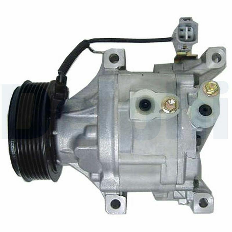 Delphi TSP0159383 Climate Compressor - Compatible with 2002-2007 Corolla 1.4-1.6-1.8 VVTi — A/C Compressor