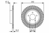 BOSCH Disc Brake for 14-X-Trail 1.6Dci - 2 Pack — Brake Rotors & Drums