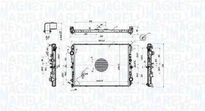 Magneti Marelli 350213220600 Water Radiator W213-222-X253-238-447-Vito M654-622-274-276 13 — Radiators & Fans