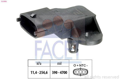 Facet 10.3092 Map Sensor Opel Astra H / J / Insignia 1.4Net / 16Let — Engine Management Sensors