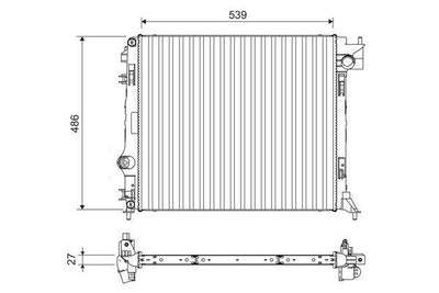 Valeo 701108 Radiator 14 > Qashqai 1.2Dig-T-1.6Dci 16 > Kadjar 1.2 1.6 — Radiators & Fans