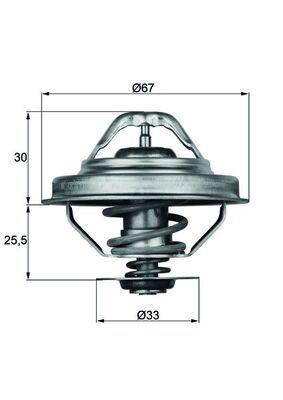 Mahle TX2888D Thermostat / Thermostat 88 C BMW M40 / 42 / 50 / 52 E30 / 34 / 36 90-95 — Water Pump & Thermostat