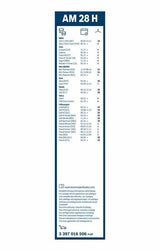 BOSCH Windshield Wiper Rear 28 cm — Wipers