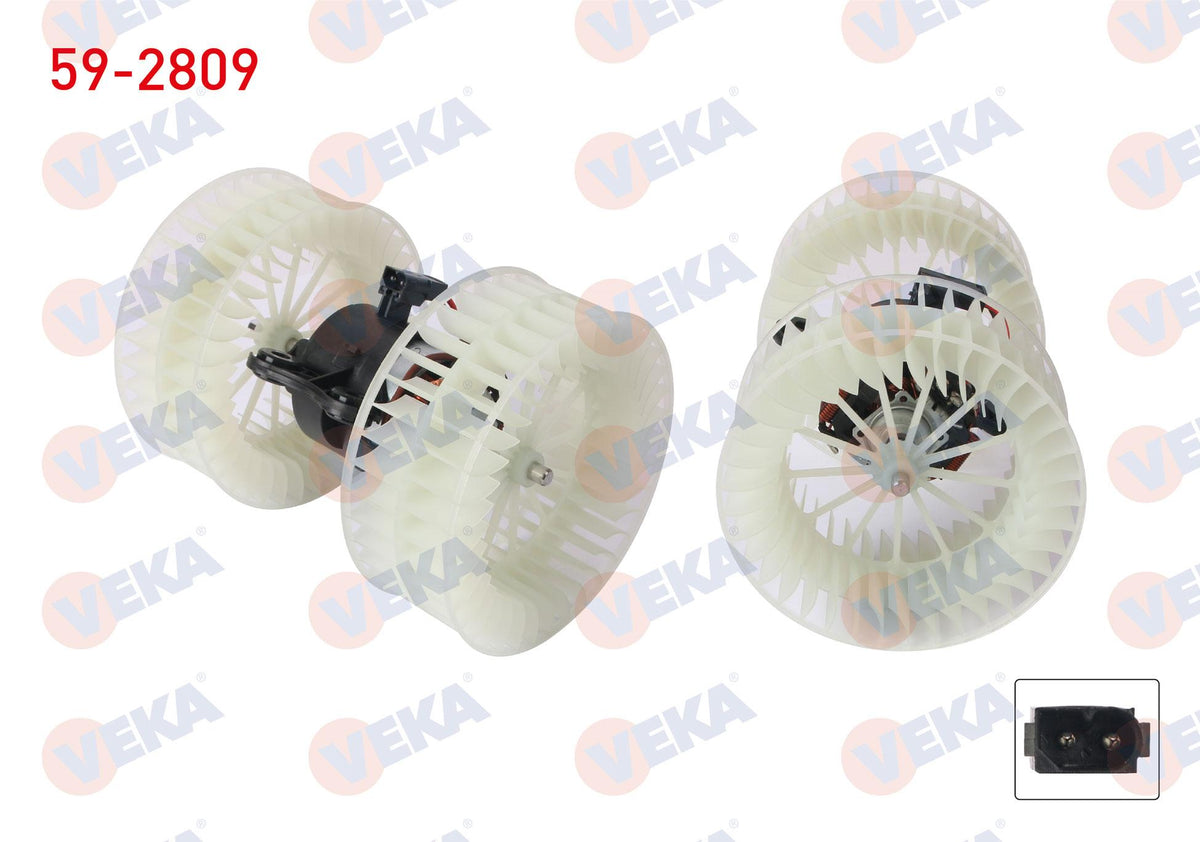 Veka 59-2809 Heater Motor Mercedes Vito (W639) 2003-2014 / Viano (W639) 2003-2014 / — Heater & Blower