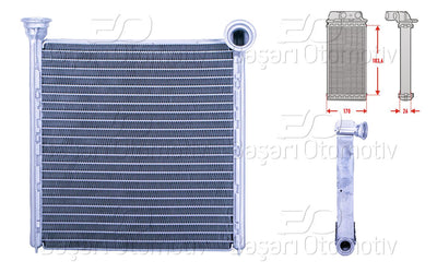 Wisco 1143002-00 Heater Core Brazing VW Golf7 Passat Tiguan A3 Leon Touran — Heater & Blower