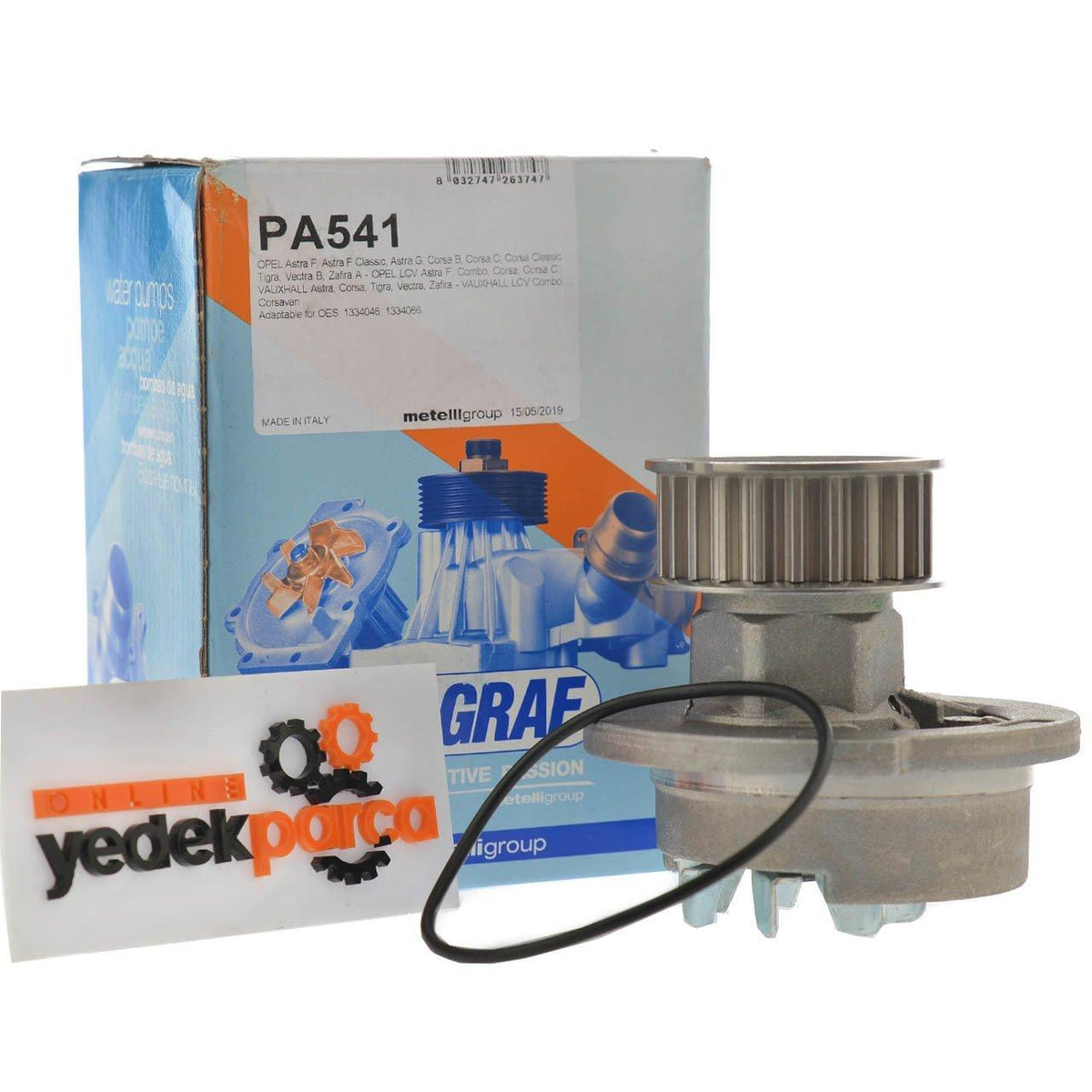Graf PA541A Water Pump for Opel Tigra A 1.6 16 Valve — Water Pump & Thermostat