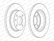 ferodo disk brake rear for corsa, ferodo ddf1283c disk brake specifications, front view of ferodo disk brake FERODO Disk Brake Rear DDF1283C for Corsa <03 | 1 Piece FERODO Disk Brake Rear for Corsa <03 | Single ferodo, disk-brake, rear-brake, corsa, brake-disk, car-parts, automotive, mechanics, vehicle-maintenance, ai-generated
