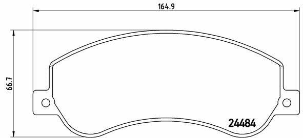 BREMBO P85115 Brake Pads - Front Set for VW Amarok