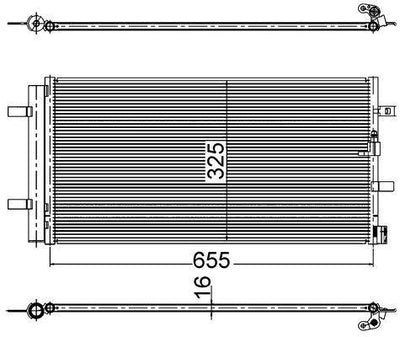 Mahle AC2000S A/C Condenser VW A6 2011 - Audi A6 A7 — Condensers & Evaporators