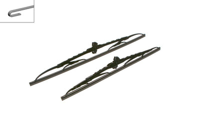Bosch 3397118402 Front Twin Wiper Set 530/450 mm Fiat Doblo — Wipers