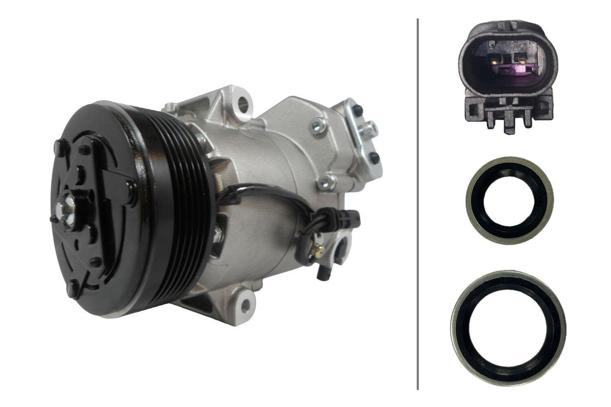 Hella 8FK366202-271 A/C Compressor Opel Astra J 1.6 / 1.3 / 1.7 CDTi 09 >