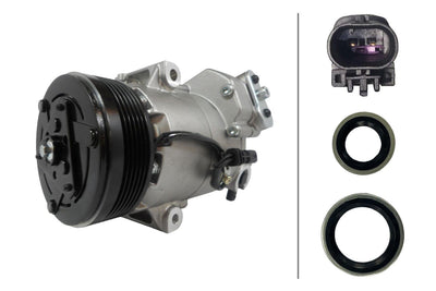Hella 8FK366202-271 A/C Compressor Opel Astra J 1.6 / 1.3 / 1.7 CDTi 09 >