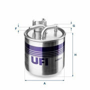 ufi filtre fuel filter for audi a8, technical specifications of ufi filtre fuel filter UFI FILTRE Fuel Filter - OE Compatible for Audi A8 3.0/4.0/4.2 TDI Quattro (2003-2010) UFI FILTRE Fuel Filter for Audi A8 TDI ufi-filtres, fuel-filter, audi-a8, car-maintenance, mechanics, oem-replacement, vehicle-parts, diesel-filter, engine-protection, ai-generated