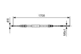 BOSCH 1987477531 Handbrake Cable - E-46 Right Rear — Brake Cables & Hardware