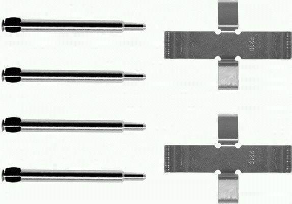TEXTAR Brake Pad Pin Saç Tm.Tk 107 / 115 / 116 / 126 - Accessory Set for Disc Brake Pads