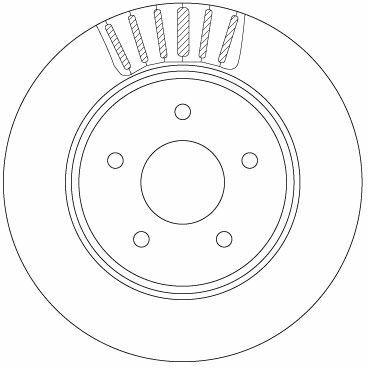 TRW DF6789 Rear Disc Brake - Brake Disc — Brake Rotors & Drums
