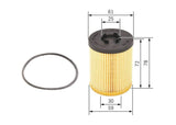 BOSCH Oil Filter - Fits Astra G Cabrio, Coupe and 3 more models — Oil Filters