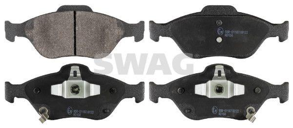 SWAG 33107129 Brake Pad Brake Front-(Toyota Yaris 06 / 11 1.5 Hybrid 12 /) Fransa Mounting — Brake Pads