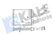 kale 346520 heater radiator front view, kale 346520 heater radiator side view, kale 346520 heater radiator technical specifications Kale 346520 Heater Radiator - Compact Design - Ideal for Car Owners & Mechanics | 8.27 in x 7.17 in x 1.02 in Kale 346520 Heater Radiator - High Efficiency for Cars kale, heater-radiator, car-accessories, automotive-parts, car-maintenance, mechanics, car-owners, vehicle-heating, cooling-system, ai-generated
