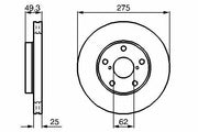 bosch brake disc for toyota rav4, front brake disc specifications, pair of bosch front brake discs BOSCH Front Brake Disc (Pair) - Compatible with Toyota Rav4 2000-2005 | 275mm BOSCH Front Brake Disc for Toyota Rav4 00-05 bosch, brake-disc, toyota-rav4, car-parts, automotive-repair, mechanics, braking-system, car-owners, high-quality, ai-generated