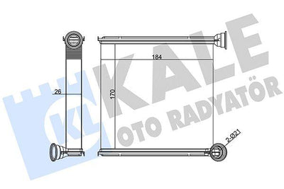 Kale 346265 Heater Core Golf VII Passat Tiguan Touran A3 Leon Octavia 12-17 TFSI/TDI — Heater & Blower