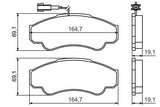 BOSCH 0986424769 Brake Pad Set - Compatible with Ducato Minibus and Bus Models — Brake Pads