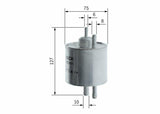 BOSCH 0450915001 Fuel Filter — Fuel Delivery