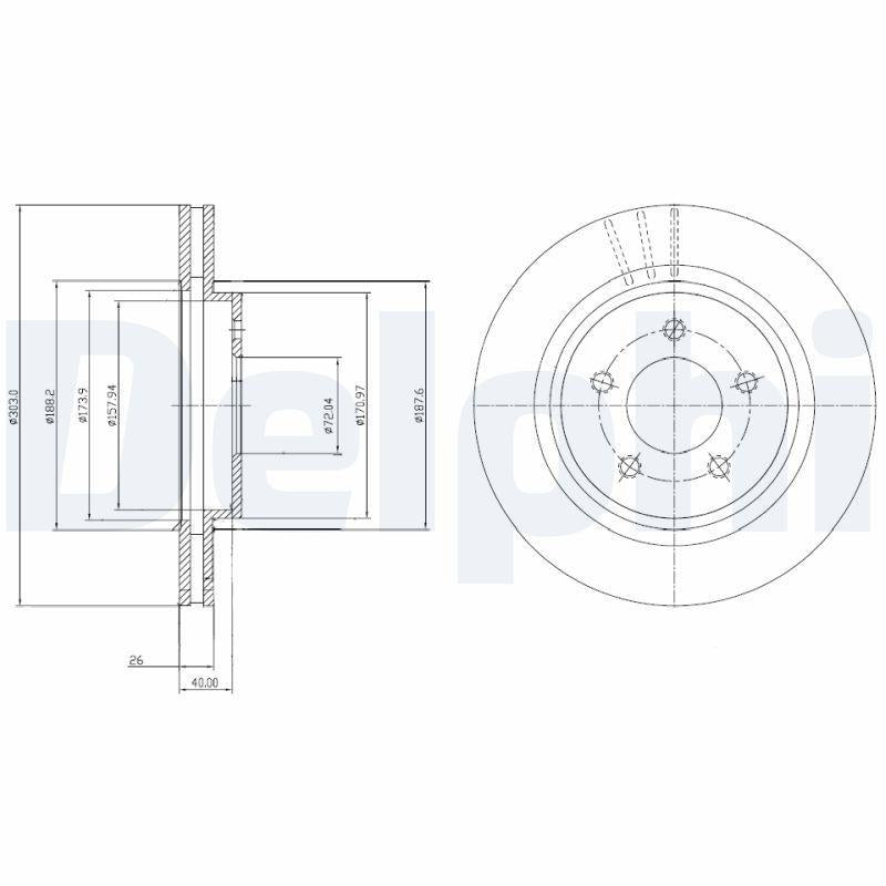 Delphi BG4240C — Brake Rotors & Drums
