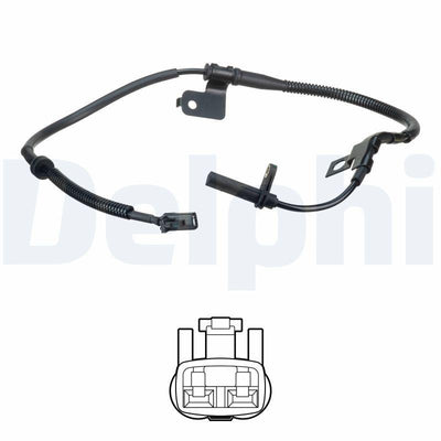 Delphi SS20620 ABS Speed Sensor Front Right Kia Sorento 2007 > — Vehicle Sensors & Switches