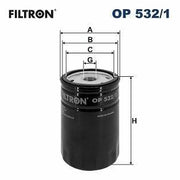 filtron op532-1 oil filter for escort focus mondeo fiesta, close up of filtron op532-1 oil filter FILTRON OP532-1 Oil Filter - Compatible with Escort, Focus, Mondeo, Fiesta | 120 mm Height FILTRON OP532-1 Oil Filter for Escort, Focus, Mondeo, Fiesta filtron, oil-filter, auto-parts, escort, focus, mondeo, fiesta, car-maintenance, mechanics, ai-generated