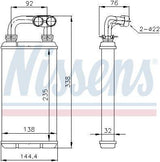 NISSENS 70519 Heater Radiator for E-36 and Car Repair Shops — Radiators & Fans