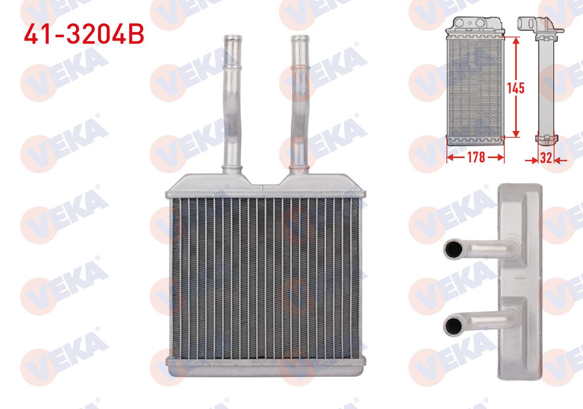 Veka 41-3204B Heater Core Brazing Opel Corsa B 1.2i 1993-2000 — Heater & Blower