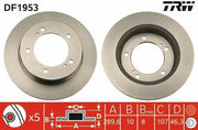 trw-df1953-brake-disk-samurai-1989-2005, trw-brake-disk-specifications TRW DF1953 | Brake Disk for 1989-2005 Samurai 1.0 1.3 - High Strength | 1 Unit TRW DF1953 Brake Disk for 89-05 Samurai | Durable Performance trw, brake-disk, samurai, car-parts, braking-system, mechanics, car-owners, vehicle-upgrades, high-performance, ai-generated