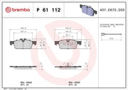 brembo p61112 front brake pads for peugeot 508, brembo brake pads technical specifications BREMBO P61112 Front Brake Pads - Premium Quality for Peugeot 508 Owners BREMBO P61112 Front Brake Pads for Peugeot 508 brembo, brake-pads, peugeot-508, front-brake-pads, car-parts, automotive-replacement, vehicle-safety, performance-parts, drum-brakes, ai-generated