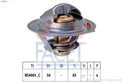 Facet 7.8801S Thermostat Accent Era 1,5 CRDi 2006- Getz 1 — Water Pump & Thermostat