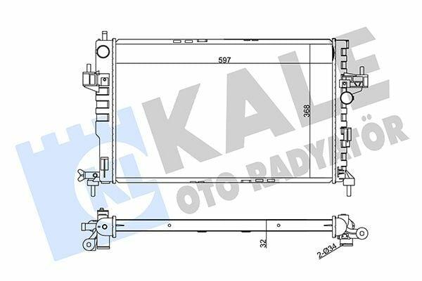 KALE Radiator Combo C-Corsa 1.7D — Radiators & Fans