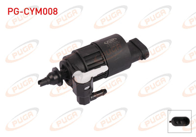 PUGA PG-CYM008 Cam Su Washer Nozzle Motor Pair Outlet Thick Socket Renault Kangoo / Laguna / Clio / Megane