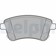 delphi lp2203 brake pads front view, delphi lp2203 brake pads side view DELPHI LP2203 Brake Pads - High Performance for Sonata, iX20, Soul | 131.7 mm x 60.6 mm DELPHI LP2203 Brake Pads for Various Models delphi, brake-pads, automotive, car-parts, braking-system, car-owners, mechanics, high-performance, noise-reduction, ai-generated