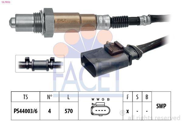 Facet 10.7932 Oxygen Sensor VW Golf V/Jetta 1.4 TSI/1.4 FSI — Oxygen & Air-Fuel