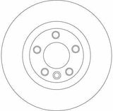 TRW DF4360 Brake Disc - Ventilated Design for BMW 5 Series (E60 & E61) — Brake Rotors & Drums
